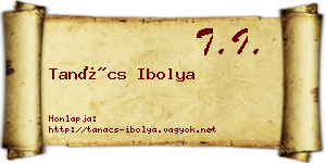 Tanács Ibolya névjegykártya